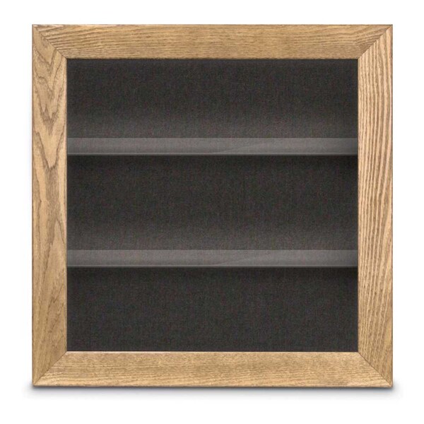 Outdoor Enclosed Combo Board, 42"x32", Black Frame/Black & Rubber